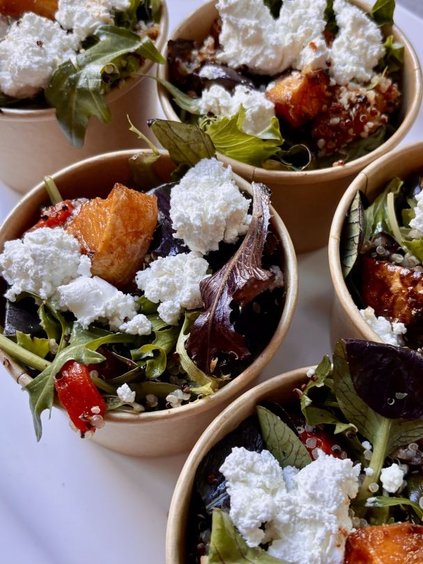 Mediterranean Vegetable feta and  Quinoa Side Salad