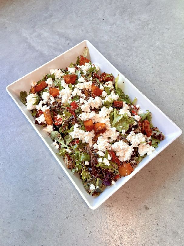 Quinoa, Roast Vegetable & Feta Salad platter