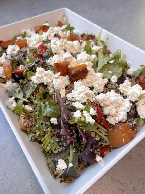 Quinoa, Roast Vegetable & Feta Salad platter
