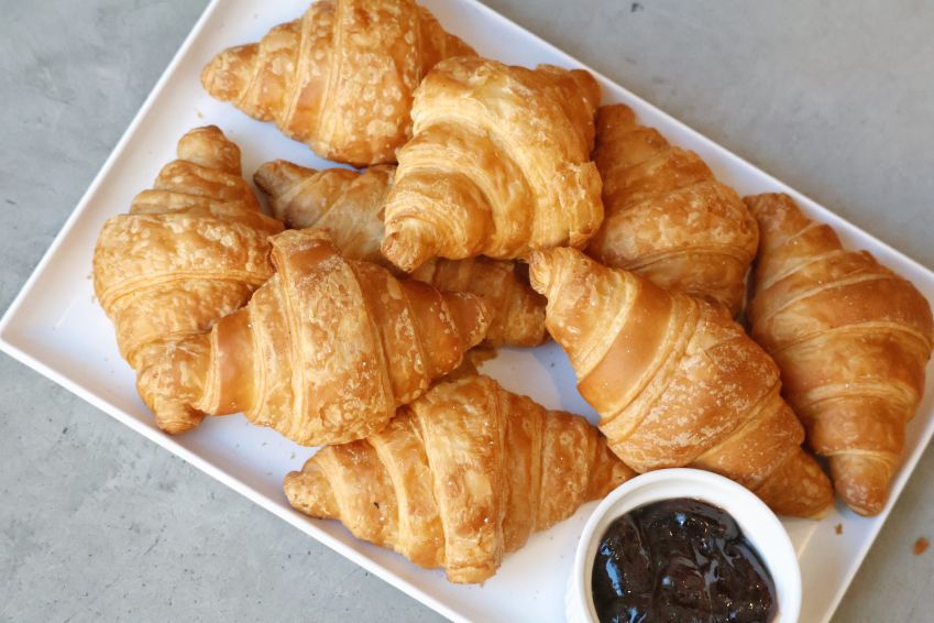 Mini Croissants w/ Butter and Jam