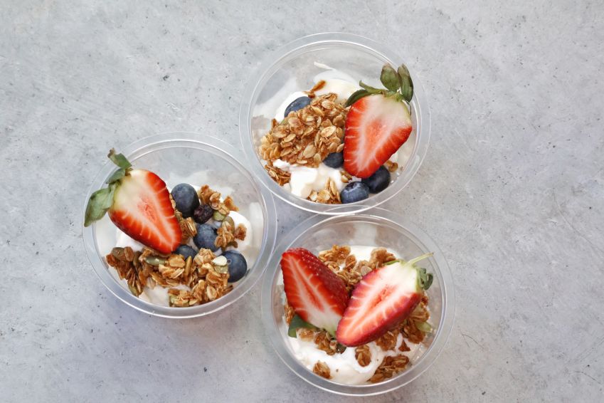 Individual Yoghurt w/ Berry Coulis or Muesli