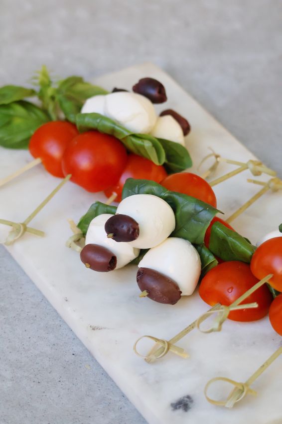 Caprese salad skewers 